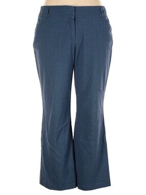 Roz & Ali Navy Women's Pants with Wide Waistband